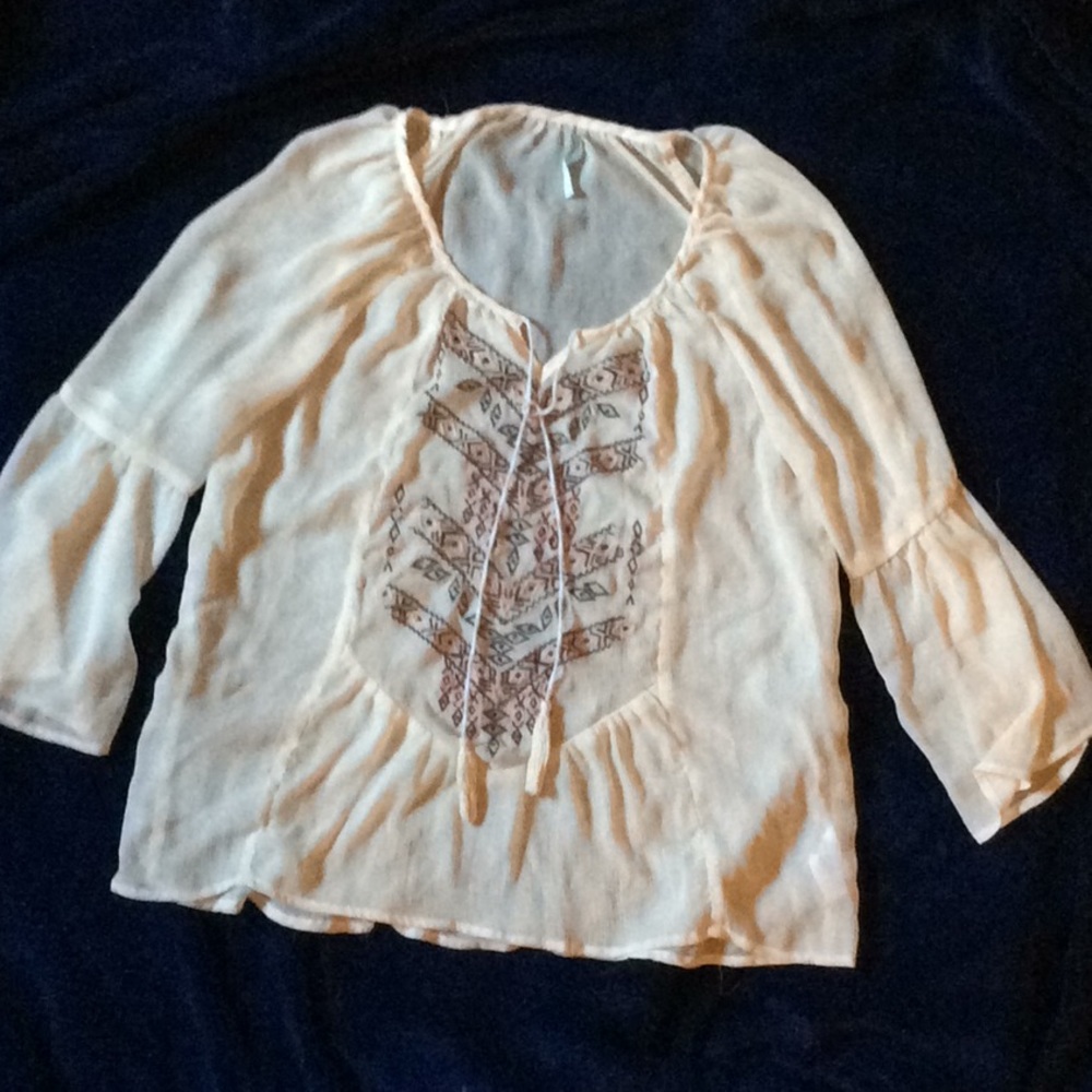 Maurice (L) boho style blouse